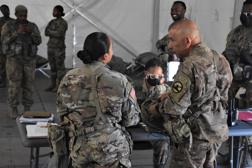 MG Miguel Castellanos observes 653rd RSG operations at CSTX 22