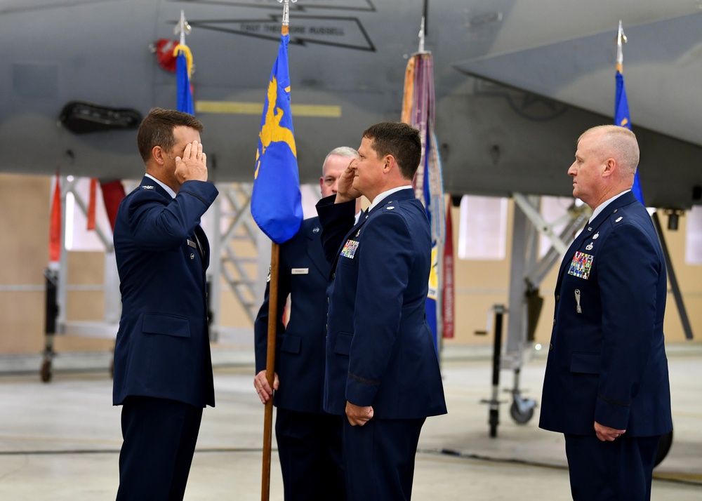 The 104th Fighter Wing conducts change of command ceremonies