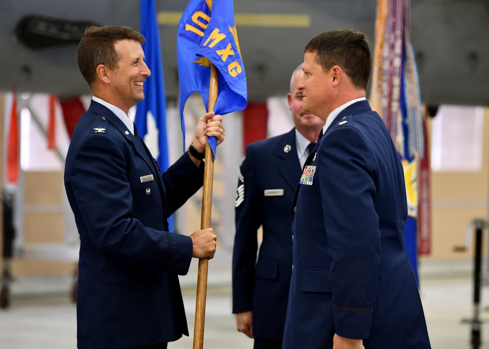 The 104th Fighter Wing conducts change of command ceremonies