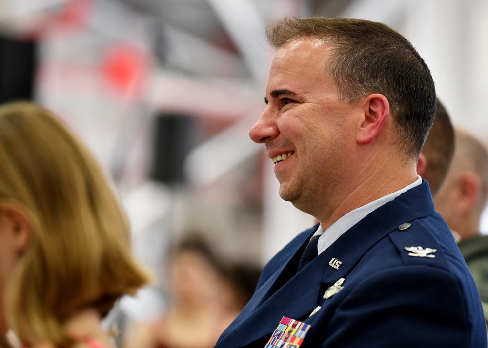 The 104th Fighter Wing conducts change of command ceremonies