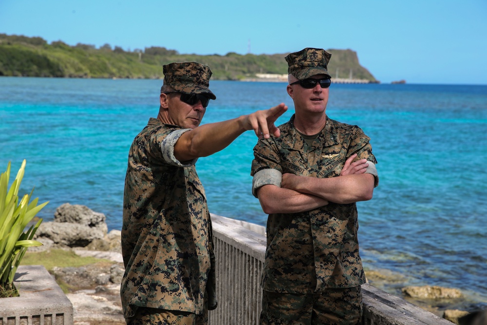 Brigadier General Ryan S. Rideout visits Marine Corps Base Camp Blaz