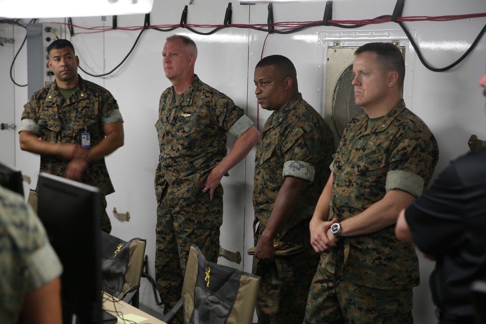 Brigadier General Ryan S. Rideout visits Marine Corps Base Camp Blaz