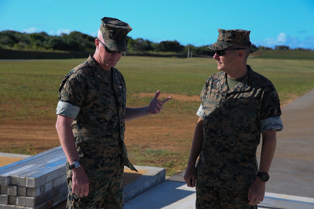 Brigadier General Ryan S. Rideout visits Marine Corps Base Camp Blaz