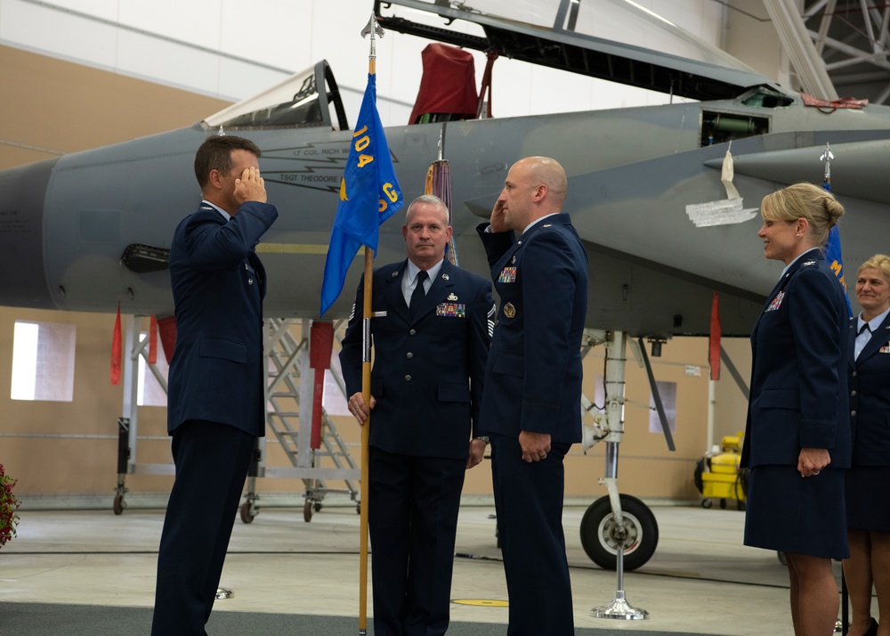 104th Fighter Wing conducts change of command ceremonies