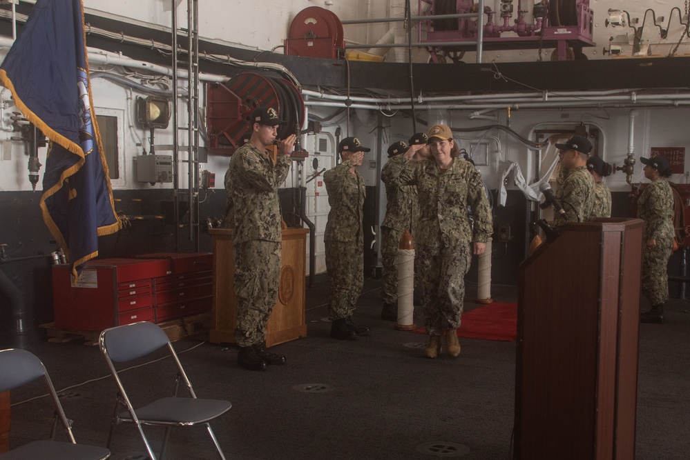 USS New Orleans hosts PHIBRON 11 Change of Command Ceremony