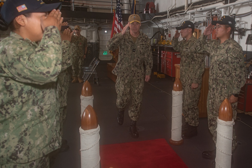 USS New Orleans hosts PHIBRON 11 Change of Command Ceremony