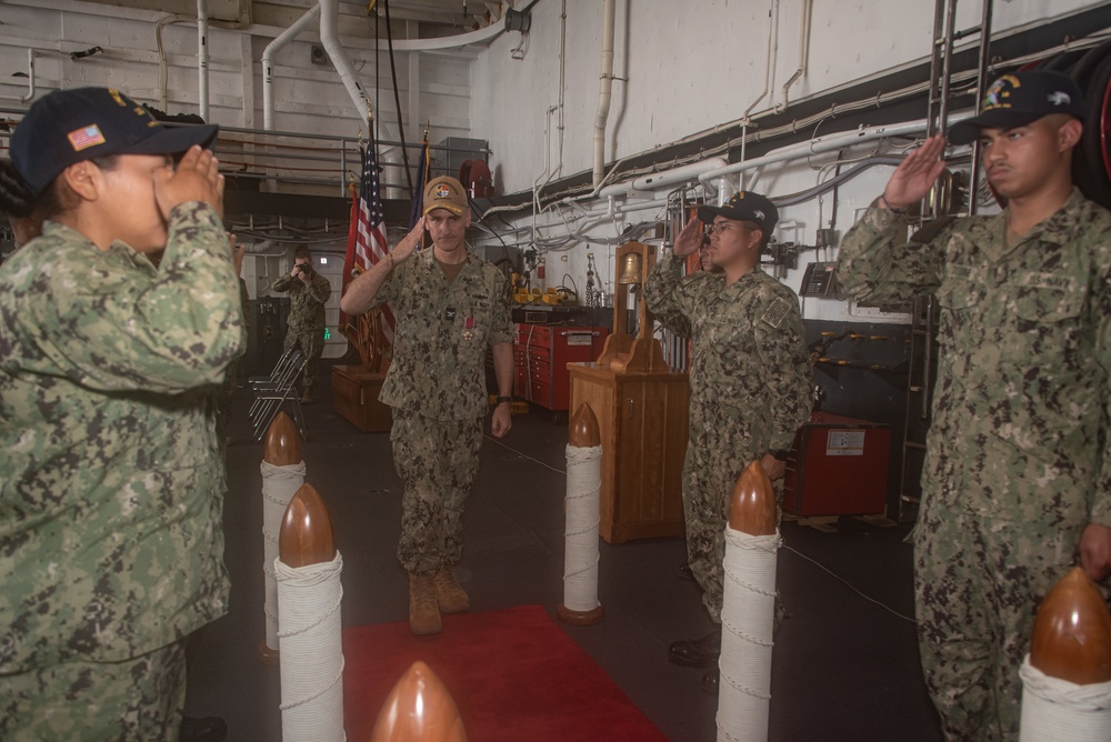 USS New Orleans hosts PHIBRON 11 Change of Command Ceremony