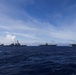 Ships sail in formation during Valiant Shield 2022
