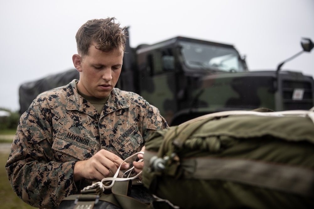 3rd Landing Support Battalion Conducts Air Delivery Exercise