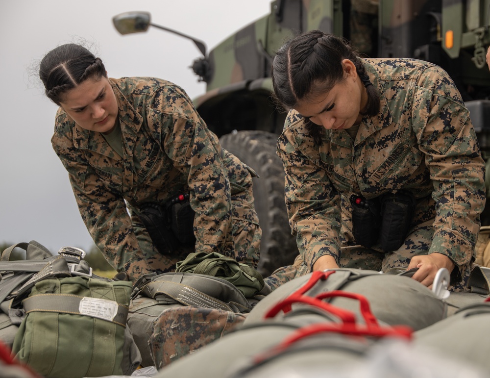 3rd Landing Support Battalion Conducts Air Delivery Exercise