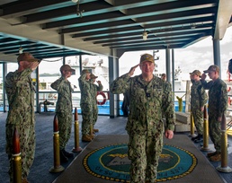 Commander, Submarine Group 7 Visits USS Frank Cable