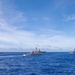 Ships sail in formation during Valiant Shield 2022