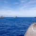 Ships sail in formation during Valiant Shield 2022