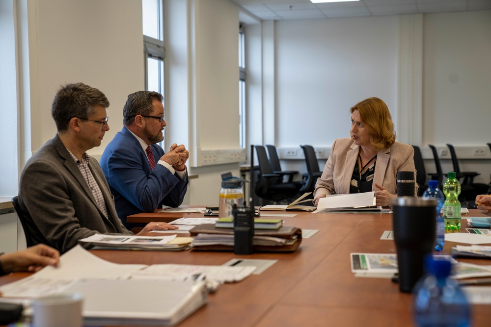 Army G-9 meets with USAG Ansbach Leadership