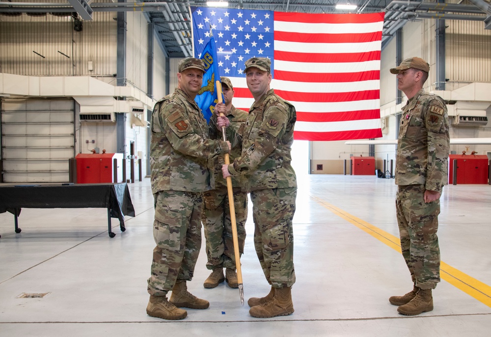 319 AMXS change of command ceremony