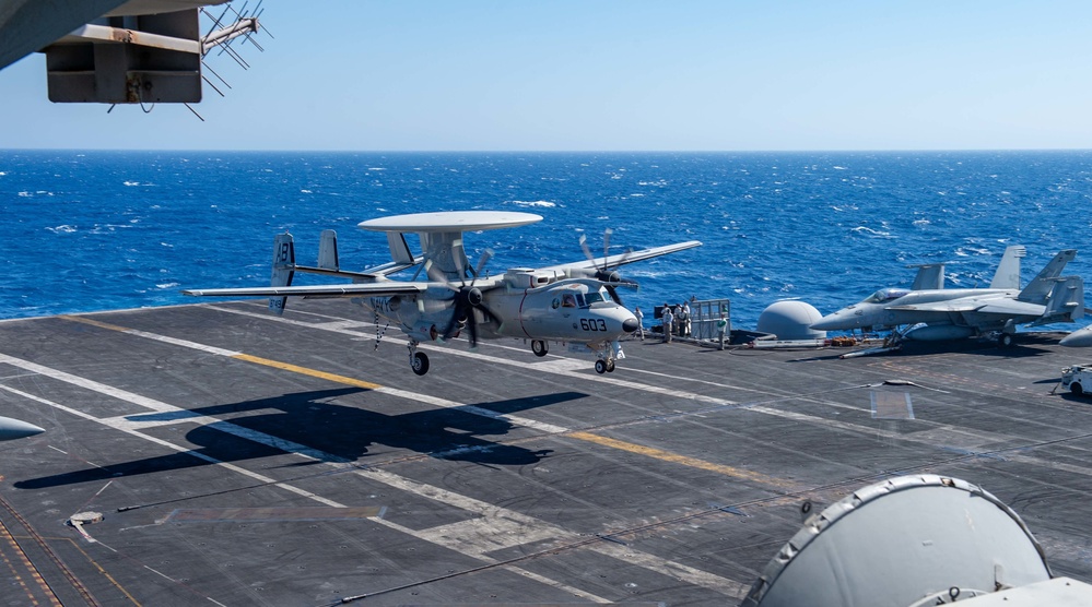 The Harry S. Truman Carrier Strike Group is on a scheduled deployment in the U.S. Naval Forces Europe area of operations, employed by U.S. Sixth Fleet to defend U.S., Allied and Partner interests.