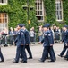 Team Mildenhall participates alongside the community during the West Suffolk-Parade and Sunset Ceremony.