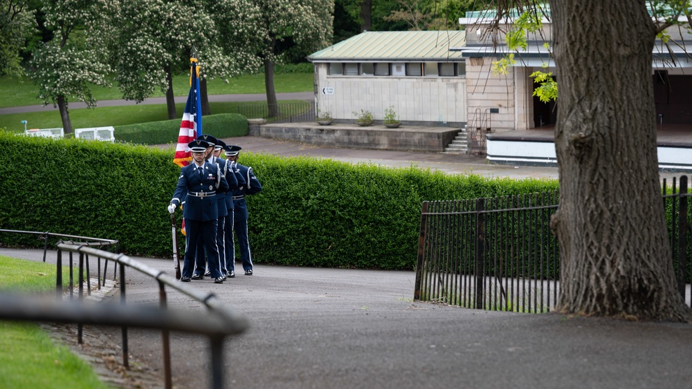 Scottish-American Memorial Day ceremony Edingburgh Scotland