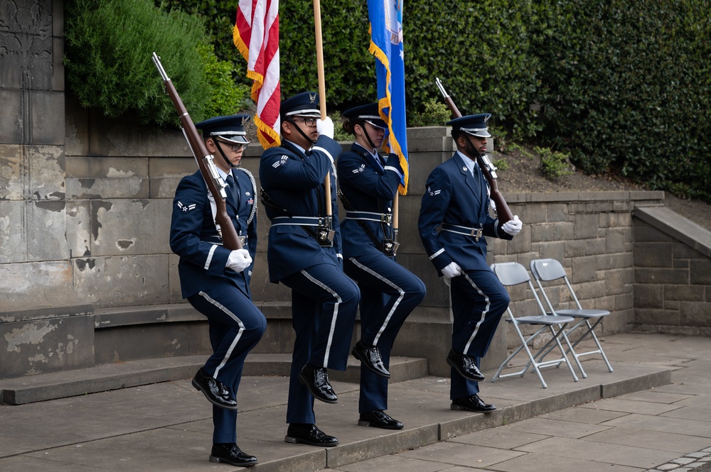 Scottish-American Memorial Day ceremony Edingburgh Scotland