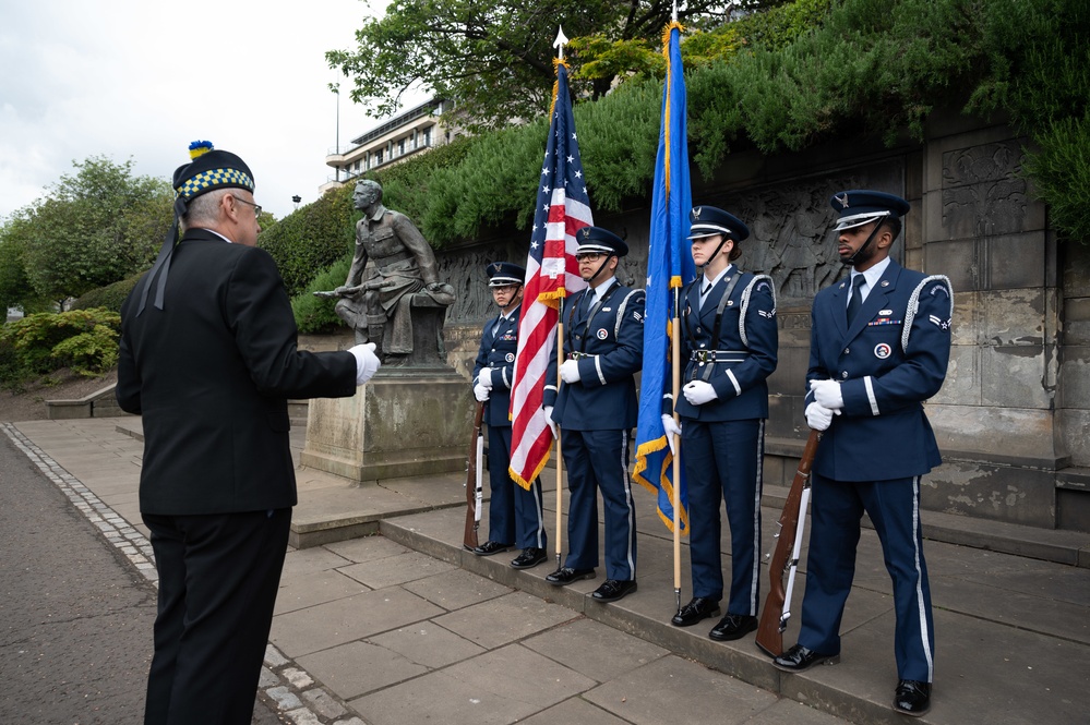 Scottish-American Memorial Day ceremony Edingburgh Scotland