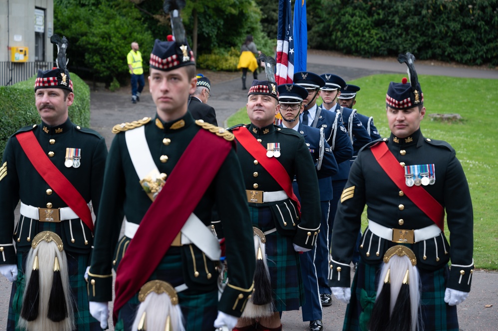 Scottish-American Memorial Day ceremony Edingburgh Scotland