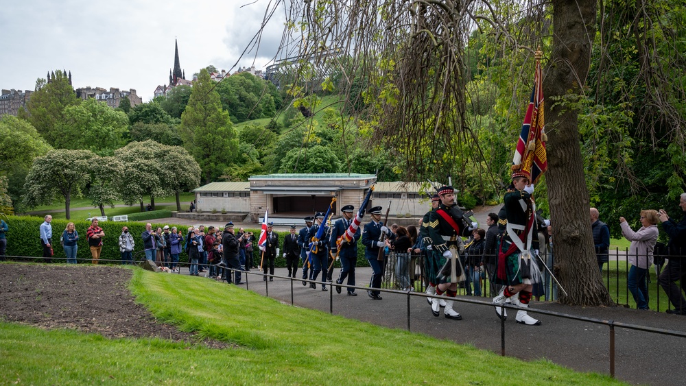 Scottish-American Memorial Day ceremony Edingburgh Scotland