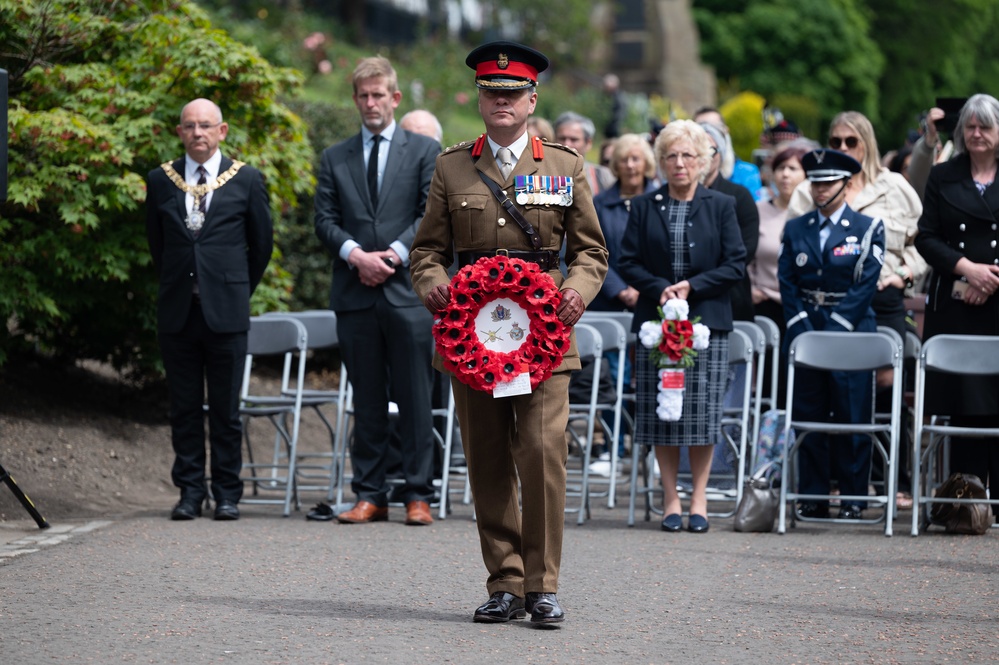 Scottish-American Memorial Day ceremony Edingburgh Scotland