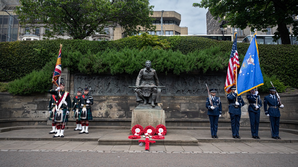 Scottish-American Memorial Day ceremony Edingburgh Scotland