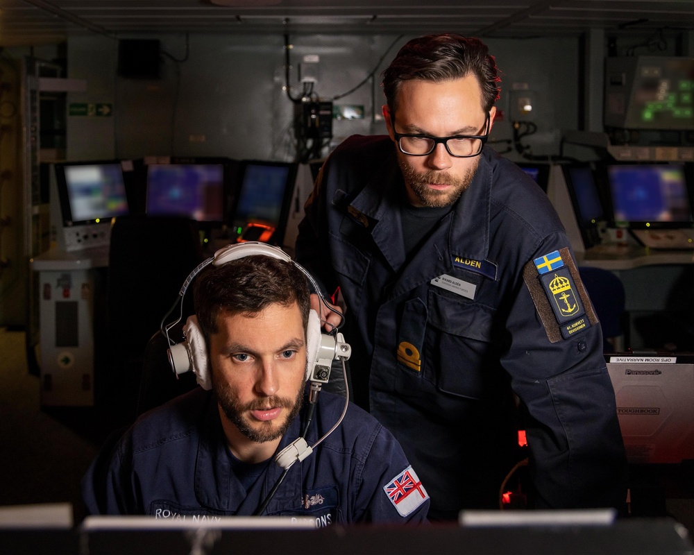 Royal Navy and Royal Swedish Navy Sailors Operations