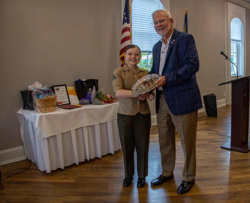 NBMA Honors Cpl. Allison Barfield as the Service Person of the Quarter