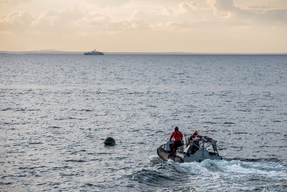 LNS Jotvingis (N42) participates in exercise BALTOPS22