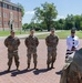 Chief Warrant Officer 4 Harned's award ceremony