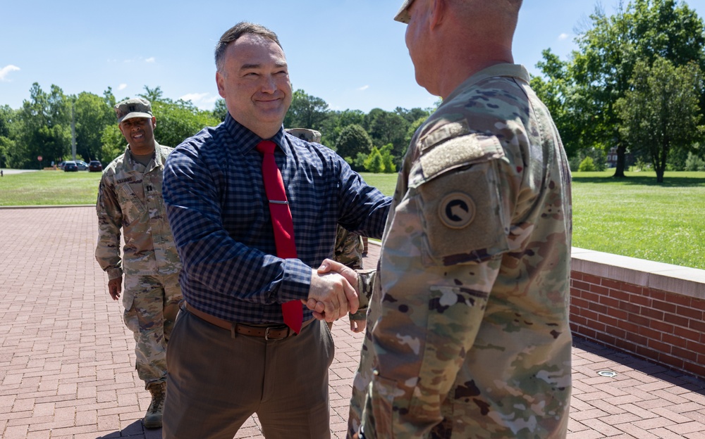 Chief Warrant Officer 4 Harned's award ceremony