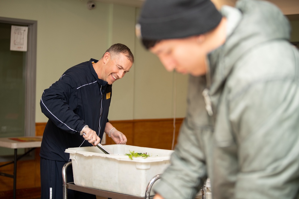 U.S. Navy Sailors Feed Local Homeless Community