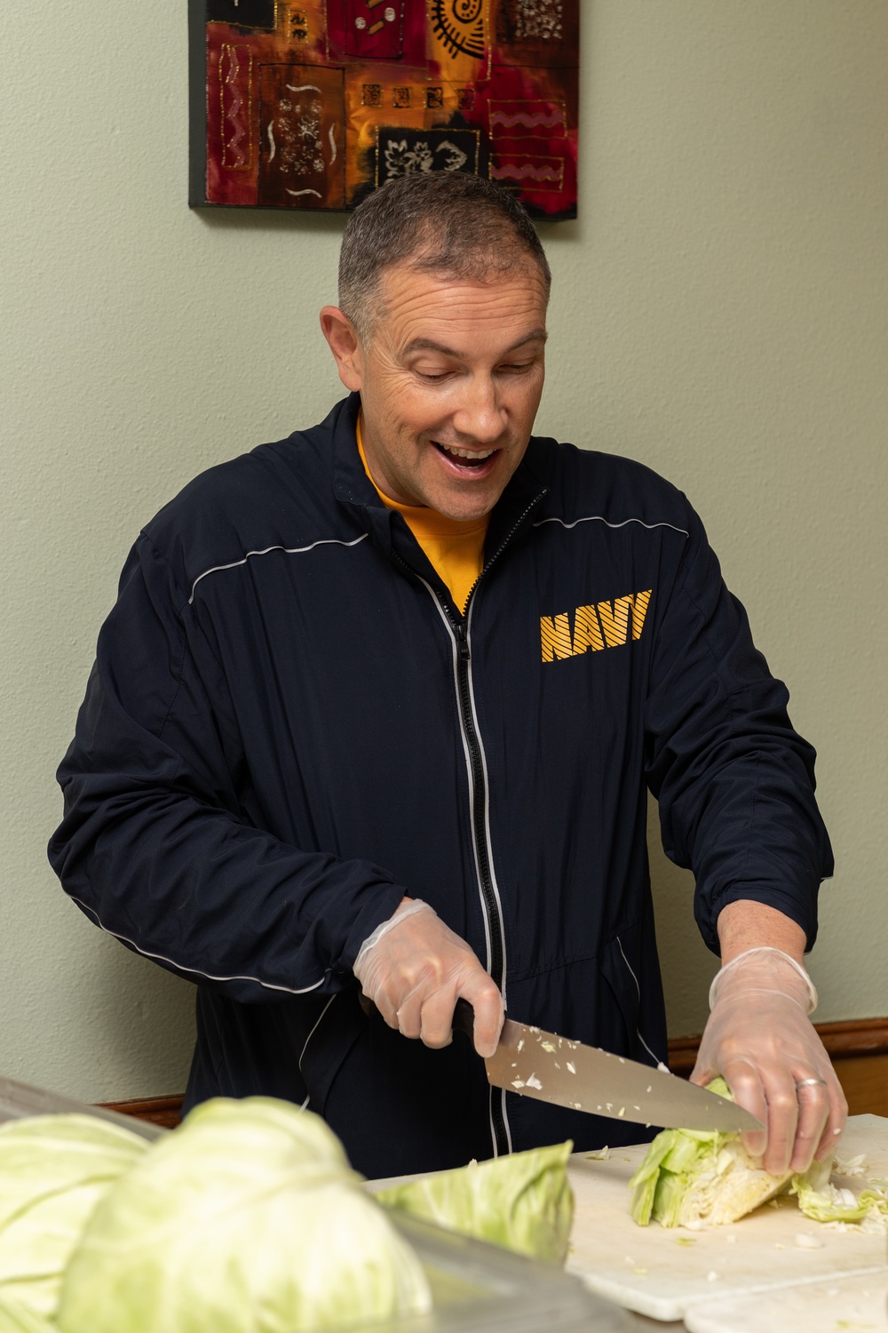 U.S. Navy Sailors Feed Local Homeless Community