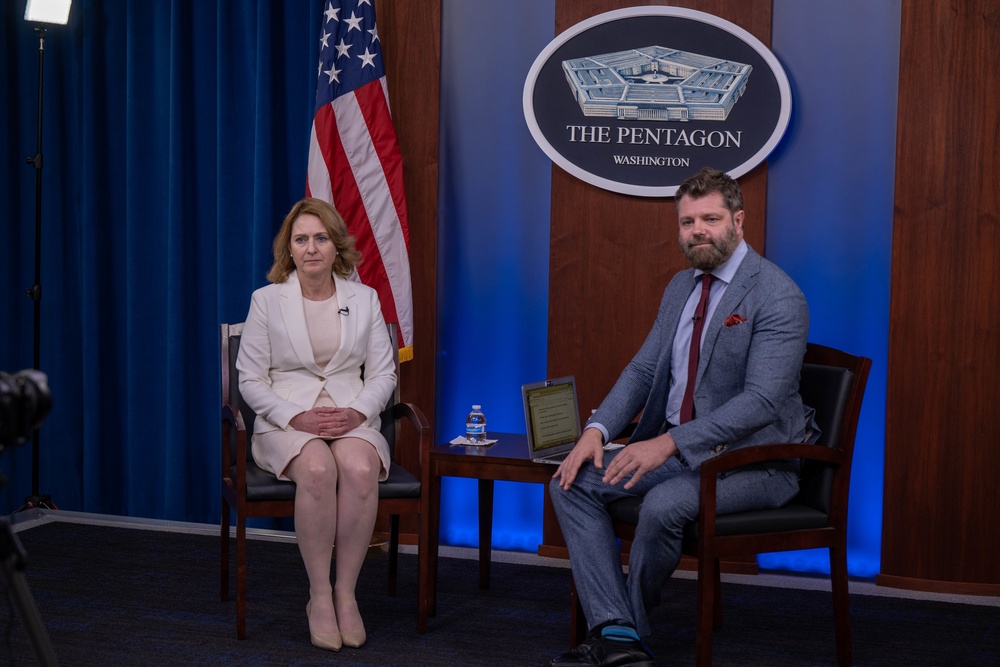 Deputy Secretary of Defense Kathleen H. Hicks and Defense One Technology Editor Patrick Tucker speak at the virtual Defense One Tech Summit