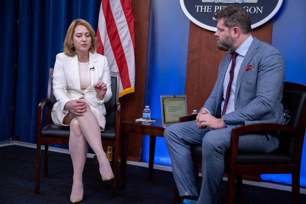 Deputy Secretary of Defense Kathleen H. Hicks and Defense One Technology Editor Patrick Tucker speak at the virtual Defense One Tech Summit