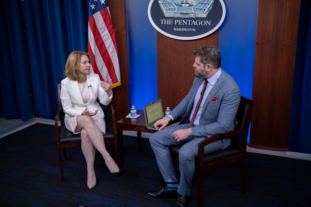 Deputy Secretary of Defense Kathleen H. Hicks and Defense One Technology Editor Patrick Tucker speak at the virtual Defense One Tech Summit