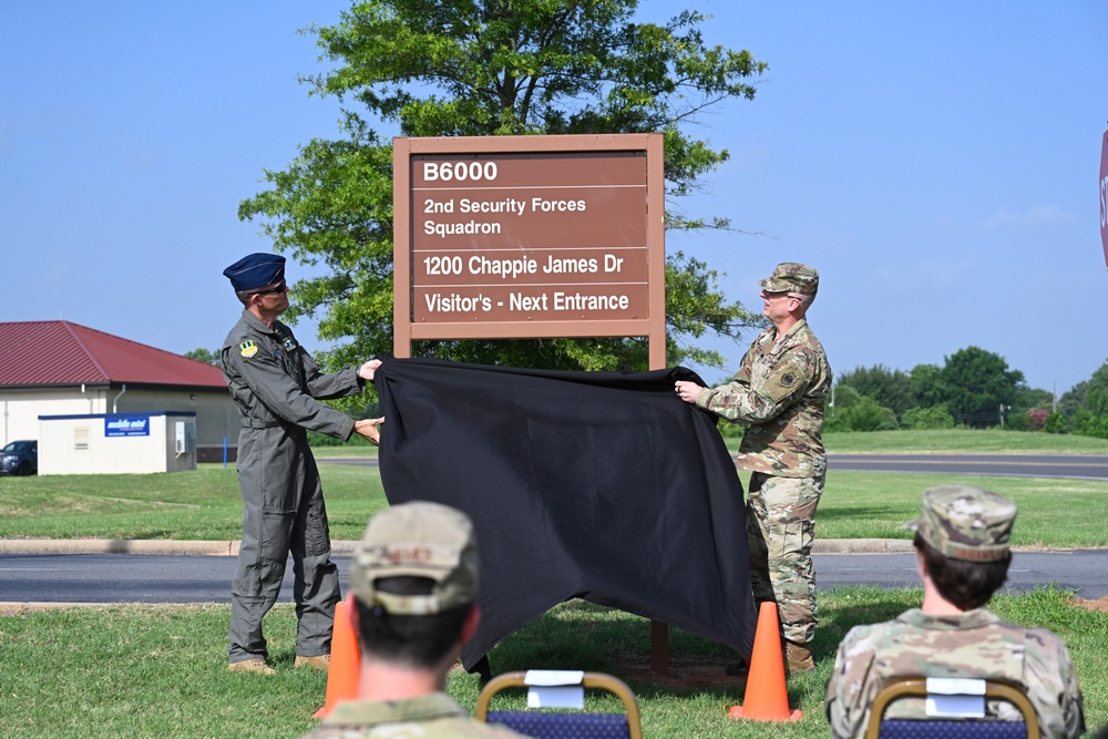 The Unveiling of Chappie James Drive at Barksdale Air Force Base