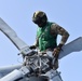HSC 28 Sailors Conduct Helo Maintenance on USS Billings