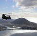 Hawaii Army National Guard CH-47 Chinook helicopter flies over O'ahu