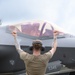 Eielson F-35s take off from Palau during VS22