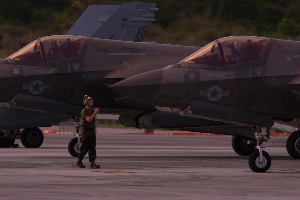 Marine Corps F-35’s land in Guam for Valiant Shield 22