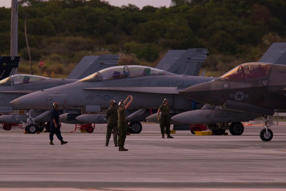 Marine Corps F-35’s land in Guam for Valiant Shield 22