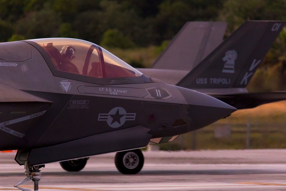 Marine Corps F-35’s land in Guam for Valiant Shield 22