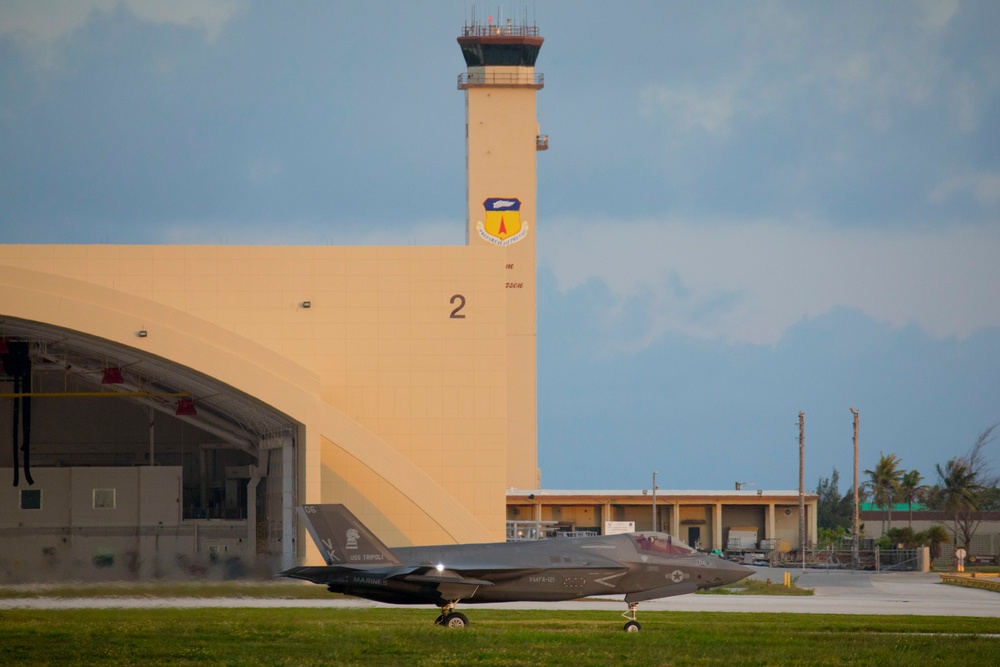 Marine Corps F-35’s land in Guam for Valiant Shield 22