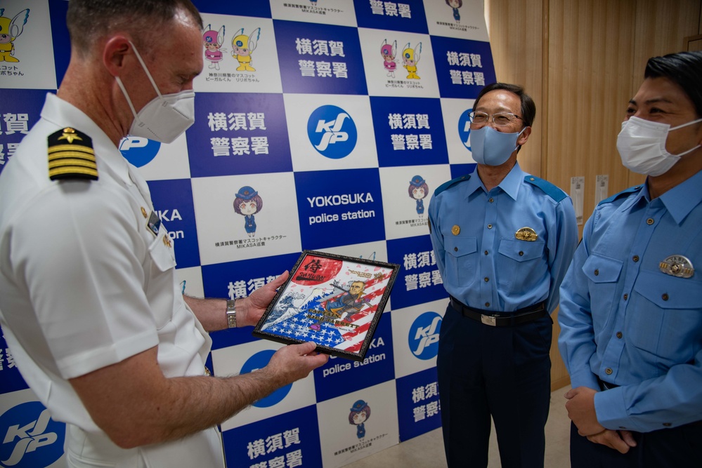 CFAY CO visits Yokosuka Police Station
