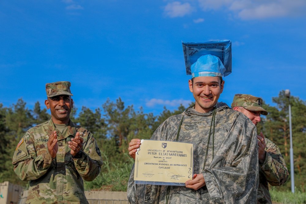 Soldier Honored by 456 MCAS with Impromptu Commencement Ceremony During Defender 22