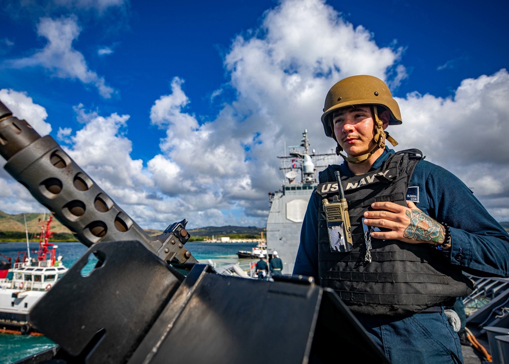 USS Chancellorsville Conducts a Sea and Anchor