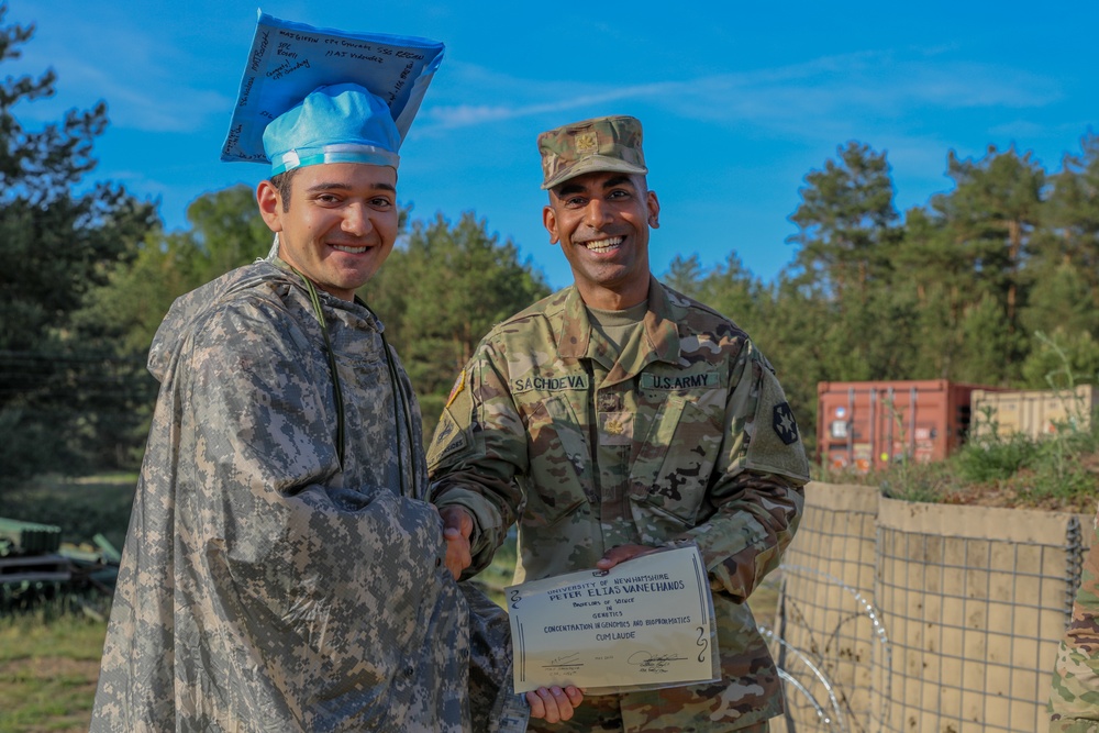 Soldier Honored by 456 MCAS with Impromptu Commencement Ceremony During Defender 22